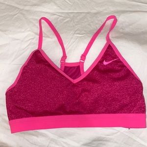 Pink Nike Sports Bra size S/M